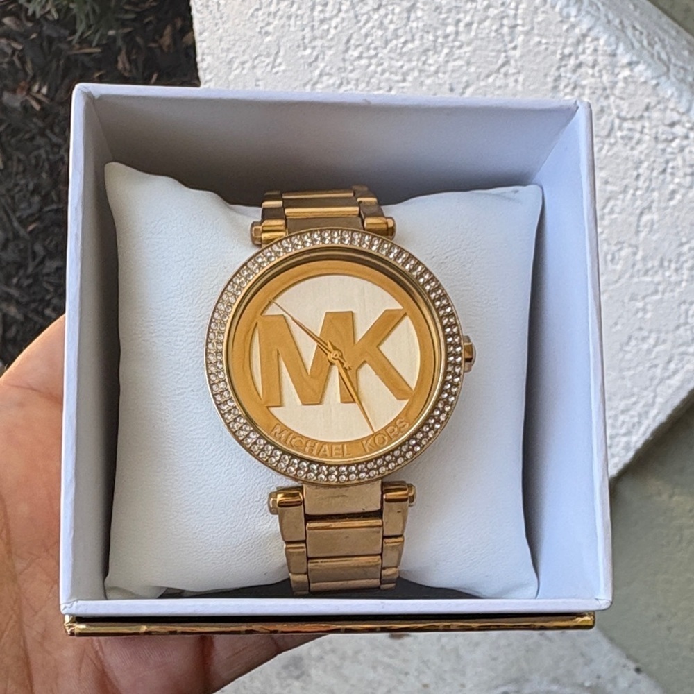 Michael Kors Women’s Parker Gold-Tone Watch MK5784 - Picture 11 of 12